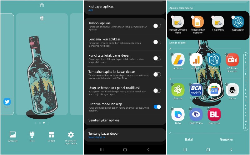 Cara menyembunyikan aplikasi di Samsung Galaxy One UI